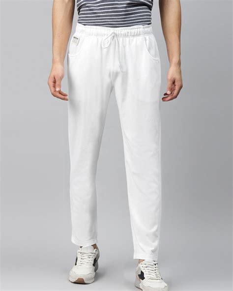 white track pant for men